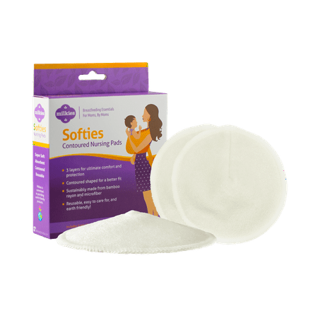 Contoured Disposable Breast Pads - Softies Contoured Nursing Pads: 3 Pairs (6 pads)