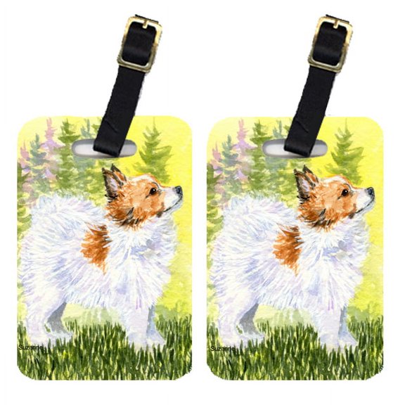 Pair of 2 Papillon Luggage Tags