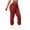 Red, variant on Lenpel Women's Hiking Pants Elastic High Waisted Drawstring Ruched Slim Outdoor Travel Pants Casual Athletic Joggers(Khaki,X-Large)