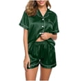 thumbnail image 7 of XuJwPNcy Womens 2 Piece Outfits Summer Plus Size Suits Half Sleeve Print Shirts and Drawstring Sweatpant Lounge Sets, 7 of 7