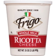 Frigo Whole Milk Ricotta Cheese, 32 oz Tub (Refrigerated)
