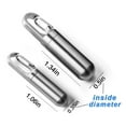 thumbnail image 3 of Stainless Steel Keychain Pill Holder - Waterproof Mini Container for Travel and Daily Medication Storage - A, 3 of 6