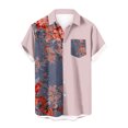 thumbnail image 2 of CALAFEBILA Hawaiian Shirt for Men Casual Button Down Tropical Print Short Sleeve Holiday Beach Shirts Loose Fit Summer Mens Tops, 2 of 5