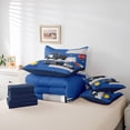 thumbnail image 6 of Castle Fairy Cartoon Police Car Bedding Comforter Set,Kawaii Car Theme Queen Bedding Sets, 6 of 8