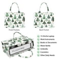 thumbnail image 2 of Large Capacity Tote Bag,White Christmas Tree Pattern Handbag Fashion Luxury Tote Bag,15.7"x13"x 5.1" Inches,Laptop Compatible, 2 of 6