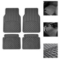 thumbnail image 1 of 4pc Set Trim-to-Fit All Vehicle Vinyl Floor Mat  Front & Rear Liner Gray, 1 of 6
