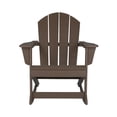 thumbnail image 5 of GARDEN Plastic Adirondack Rocking Chair for Outdoor Patio Porch Seating, Dark Brown, 5 of 7