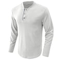 thumbnail image 2 of Fall Shirts for Men Autumn Winter New Leisure Sweater Long Sleeve Round-Neck Blouses & Shirts, 2 of 5