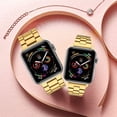 thumbnail image 6 of Fitlink Slim Stainless Steel Metal Band for Apple Watch 38/40/41/42/44/45mm, Apple Watch Band for Apple Watch Series 7 Apple Watch Series 6 Apple Watch Series SE/5/4/3/2/1 (Gold-42/44/45mm), 6 of 7