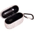 thumbnail image 3 of Sparkly Diamond AirPods Case with Keychain, Shockproof Protective Premium Bling Rhinestone Cover Skin for AirPods Charging Case (PRO White C1), 3 of 6