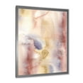 thumbnail image 2 of Designart 'Pastel Abstract With Pink Dark Blue and Yellow Spots' Modern Framed Art Print, 2 of 4