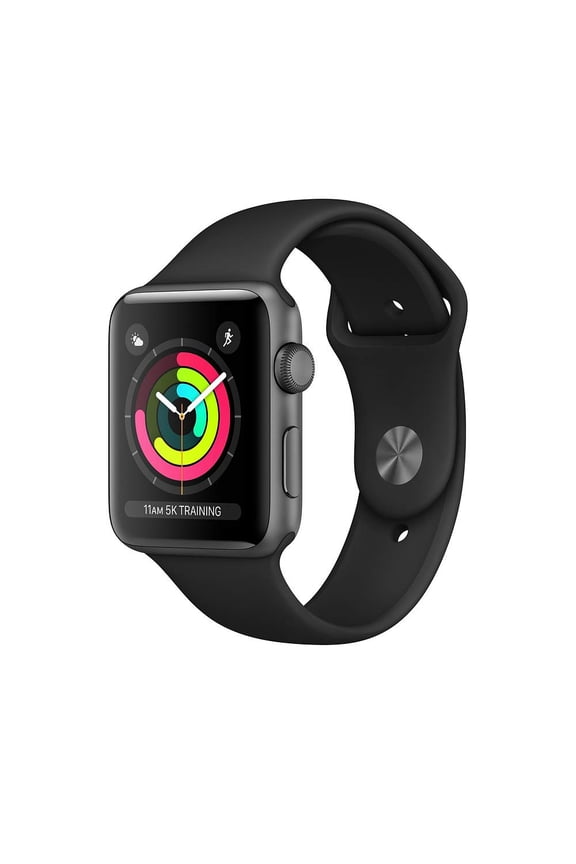 Pre-Owned Apple Watch Series 3 (GPS ,42mm) - Aluminum Case - Gray Sport Band - Space Gray