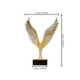 thumbnail image 2 of Gold and Black Wing Living Room Decor Coffee Table Centerpiece Shelf Decoration for Home Entryway Console Table, 2 of 4