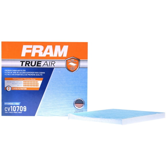 FRAM CV10709 TrueAir Premium Cabin Air Filter with N95 Grade Filter Media for Select Hyundai and Kia Vehicles