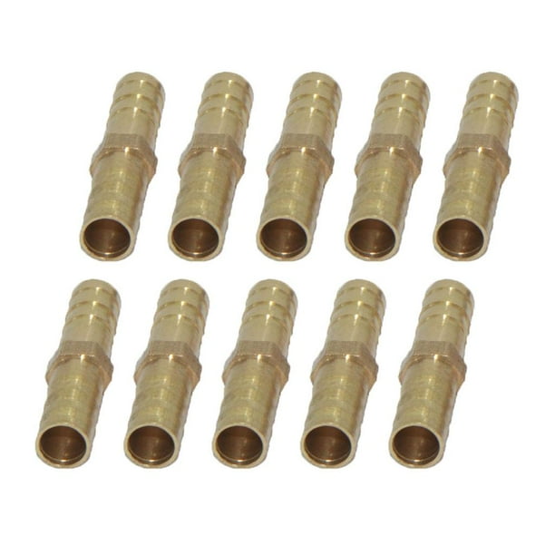 Lote De 10 Conectores Rápidos De Aire Comprimido - Vástago Macho 1/4" Con Rosca De 5/16"