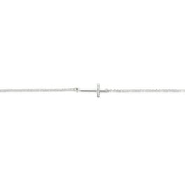 Cross Ankle Bracelet Anklet Chain Sterling Silver Adjustable Length, 9 Cross Ankle Bracelet Anklet Chain Sterling Silver Adjustable Length, 9