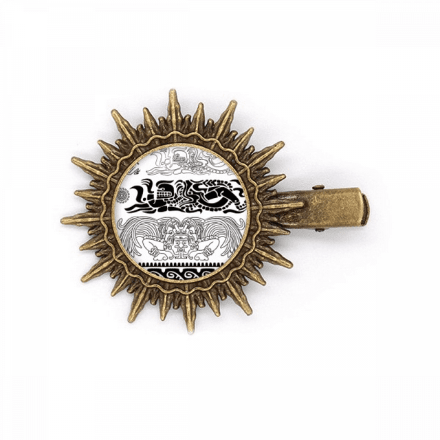 Égyptien Ancien Motif Décoratif Épingle à Cheveux Soleil Couvre-Chef Rétro Pinces en Métal