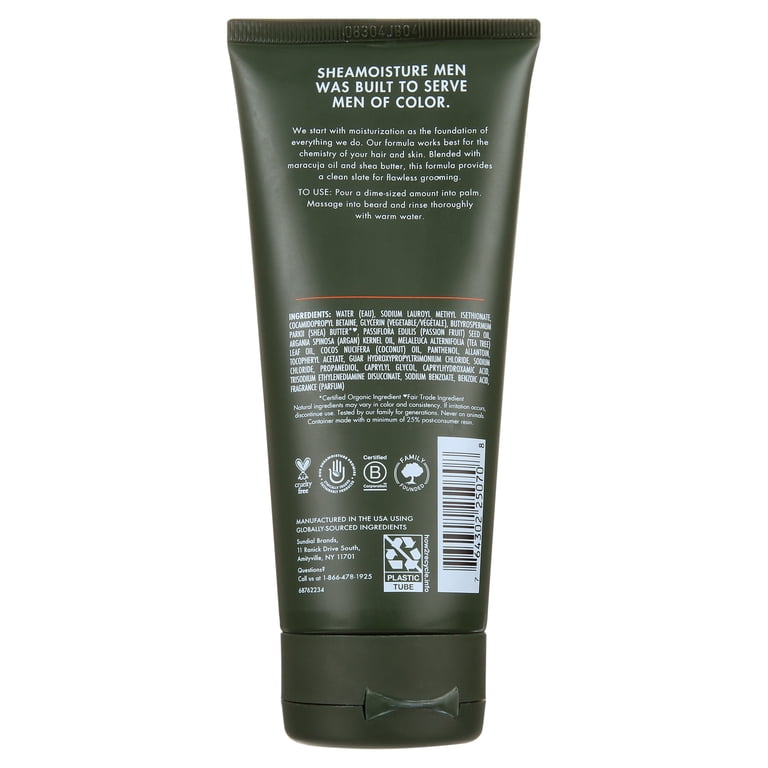 SheaMoisture Deep Clean Beard Wash, Maracuja Oil photo 6