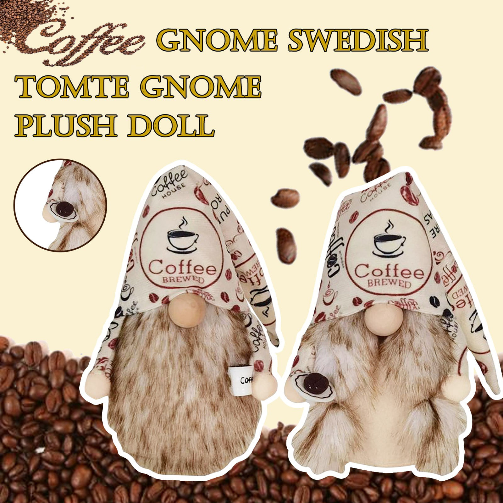 Details about   Coffee Gnome Chef Swedish Coffee Bar Decoration Gift Coffee Scandinavian Decor 