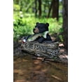 thumbnail image 2 of Hi-Line Gift Ltd. Black Bear W/Gone Fishing Sign, 2 of 8