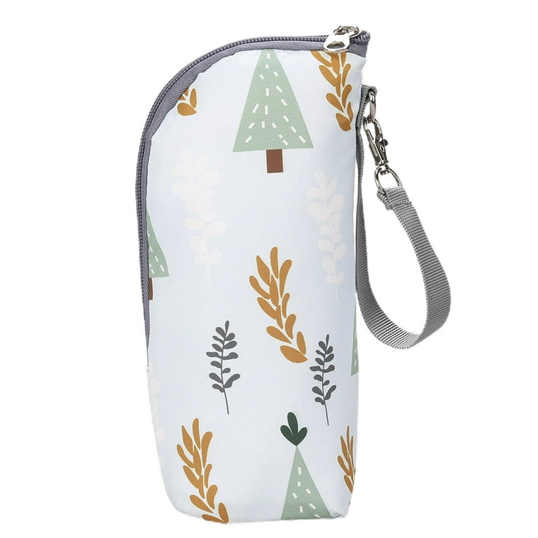 Baby Bottle Bag Adorable Zipper Closure Oxford Cloth Portable Car