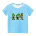 thumbnail image 1 of Funicet Hauts à Manches Courtes pour Femmes, Hauts Mignons pour Femmes, Enfants Garçons Filles Mignons Col Rond Imprimé Haut à Manches Courtes, Hauts à Manches Courtes pour Femmes, Cadeaux pour Filles, 1 of 4