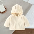 thumbnail image 5 of Hicidod Baby Fleece Jackets Cute Bear Ear Hooded Warm Kids Coats Fashion Jacket Fall Winter Zip Up Thick Toddler Jacket, 5 of 6