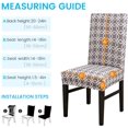 thumbnail image 3 of Dining Chair Cover Set Stretch Spandex Short Dining Chair Slipcovers Removable Washable Decorative Chair Protector Seat Covers for Dining Room Home Wedding Banquet Party Hotel Decor (Grey-03, 2 Pack), 3 of 8
