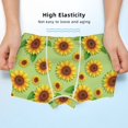 thumbnail image 3 of Yiaed Sunflower Leaves Print Boys' Boxer Briefs Cotton Casual Stretch Comfort Boys Boxers - Kids Boxer Briefs Underwear for Boys (6-18)-Medium, 3 of 5
