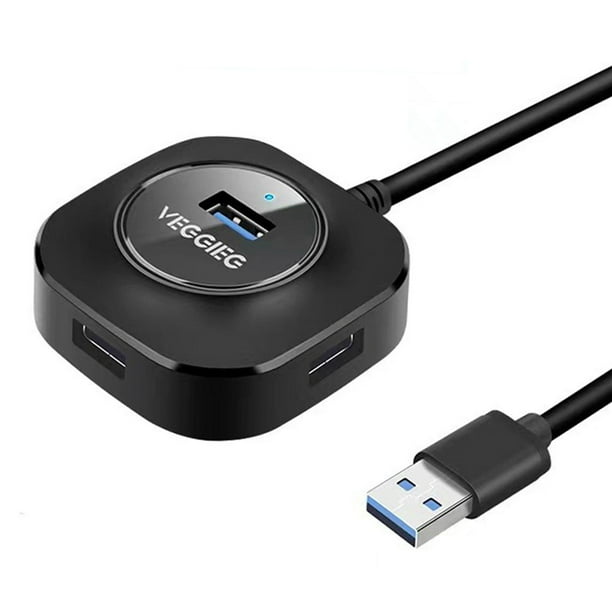 4 Ports USB Hub Portable Multiport Splitter Adapter Extender for
