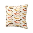 thumbnail image 2 of Wukai Dachshund Premium Polyester Fleece Pillow Covers with Hidden Zipper Closure,Luxuriously Soft and Durable-20"x20", 2 of 7