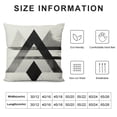 thumbnail image 5 of PIKWEEK  Throw Pillow Covers Black and White Pillow Cases Arrow Mountain 18x18 Decorative Square Zippered Cushion Cover Room Sofa Decor, 5 of 5