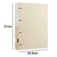 thumbnail image 2 of Big capacity new style a4 loose-leaf folder office data test paper storage clip 4 hole, 2 of 5