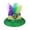 Coffee, variant on HCURIBAD Clearance! Mardi Gras Accessories for Women, Three-Color Feather Jazz Hat for Carnivals & Festivals, 1 PC Hat Army Green A