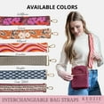 thumbnail image 6 of Kedzie Embroidered Interchangeable Bag Strap Adjustable Length 55” Handbag Strap, Sicily, 6 of 9
