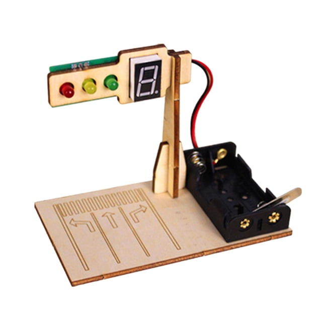 Semáforo, juguete de simulación, juguete tecnológico, luces de parada de tráfico, lámpara de calle, semáforo de simulación para niños y niñas