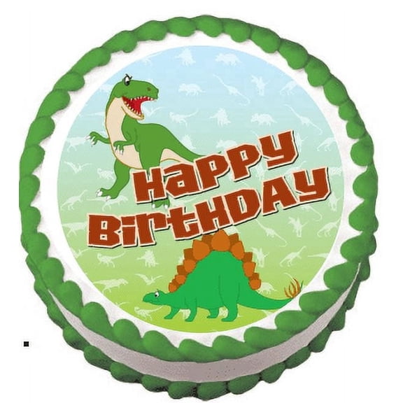 Dinosaurs Edible Frosting Sheet Photo Image Cake Topper