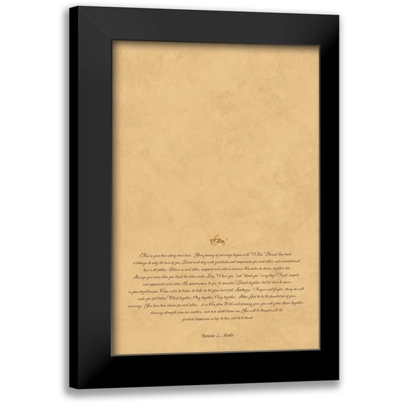Mohr, Bonnie 17x24 Black Modern Framed Museum Art Print Titled - I Do Photomat
