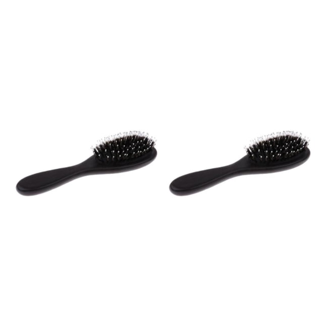 Soidarity Pro Salon Antistatic Hairdressing Hair Styling Comb Wooden Handle Brush 2piezas Tipo 1