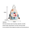 thumbnail image 7 of YIMOYICAI Backpack Purse for Women Girl's Convertible Sling Bag Boho Hippie Embroidered Woven Canvas with Woven Cotton Perfect Small Sling Bagk Sunny, 7 of 7