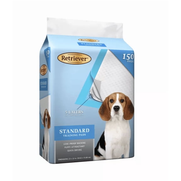 Retriever Unscented Dog Training Pads, Standard, 150 ct.
