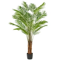 Vickerman 7' Artificial Potted Giant Areca Palm Tree.