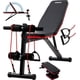 thumbnail image 1 of Banco De Ejercicio Fitness Multiposicion Banco De Pesas Con 2 Ligas Incluidas Banco De Entrenamiento Soporta hasta 150 Kg Con 7 Posiciones Diferentes Banco Gym Plegable, 1 of 7