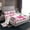 White Pink 01, variant on Feelyou Cute Pink Snowman Bed Sheets for Kids, Dreamy Pine Tree King Sheets, Cartoon Christmas Tree Sheet Set, Ultra Soft Bedroom Decor, 4-Piece