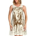 thumbnail image 1 of Vsdgher Robes d'Été Imprimées Western Desert Cowboys1 pour Femmes, Robe de Plage Décontractée Sans Manches avec Poche, 1 of 7