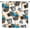 Blue, variant on Racing Blackout Curtains Extreme Sports Cool Red Race Car Black White Check Flag Kids Boys Men Bedroom Living Room Rod Pocket Decoration Window Drapes 2 Panels W42xL54in