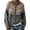 Dark Gray, variant on Fair Isle Cardigan for Women, Jacquard Knit Button Down Crewneck Long Sleeve, Fall Vintage Casual Soft Sweater S-3XL