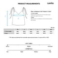 thumbnail image 4 of Lovito Casual Plain Lace-Up Crop Top Camis, 4 of 5