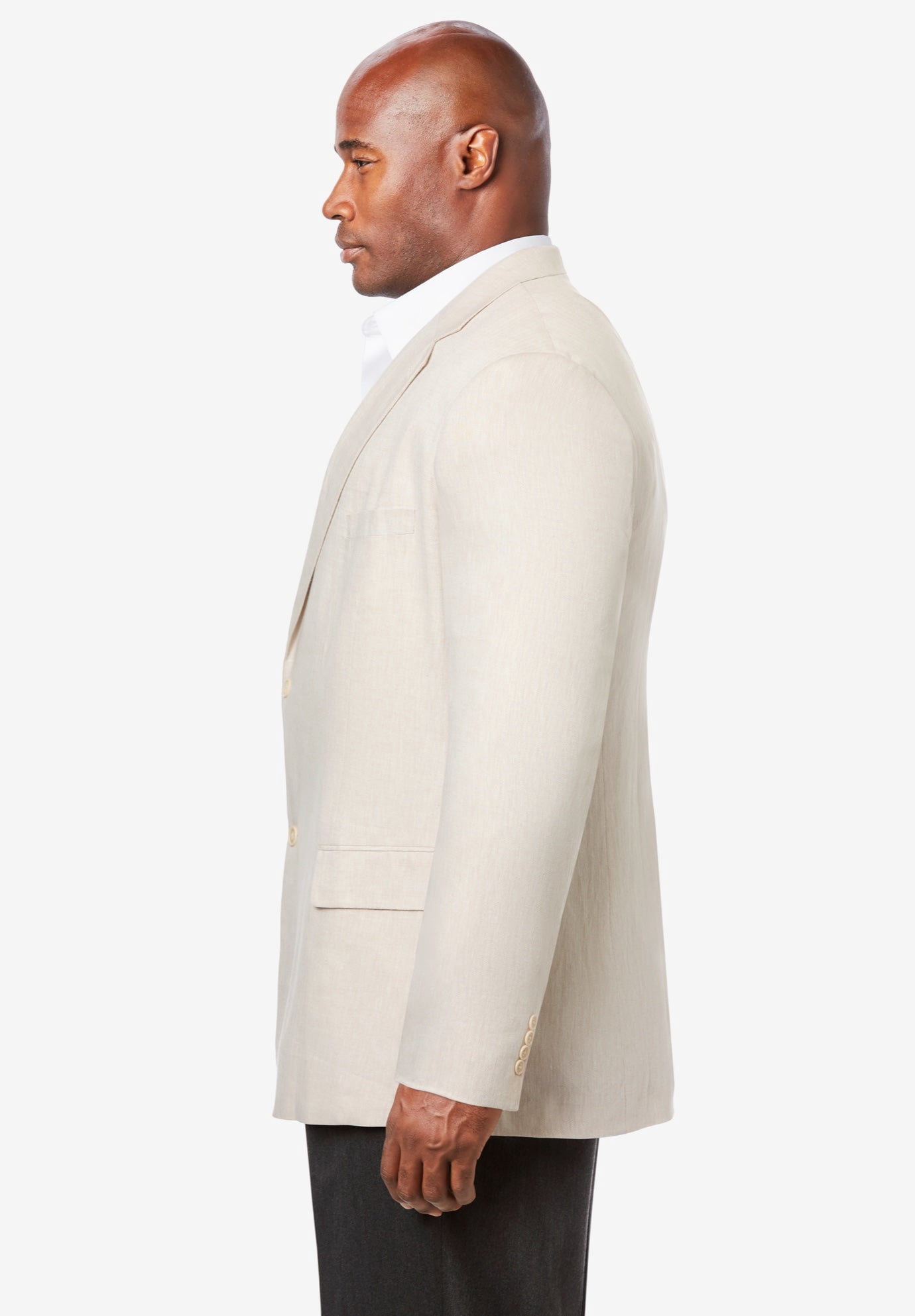 Men's Big & Tall Linen Blend Two-Button Suit Jacket - Walmart.com