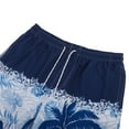 thumbnail image 3 of Quick Dry Swim Shorts with Mesh Lining Men's Beach Trunks Beach Shorts with Drawstring Elastic Waist and Pockets, 3 of 8